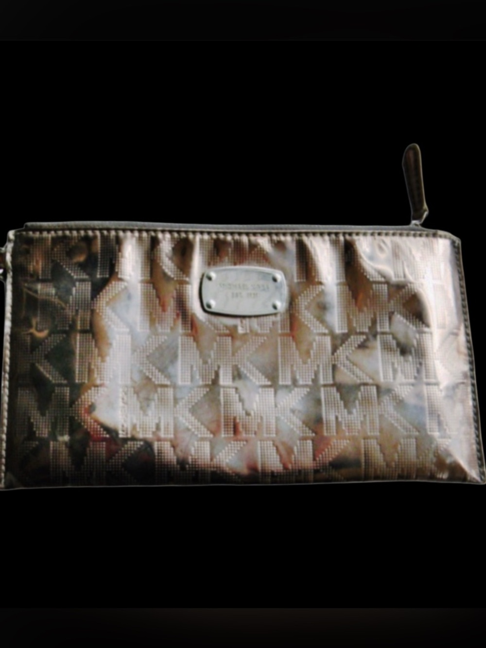 Michael Kors Patent Signature Print Clutch/Wallet